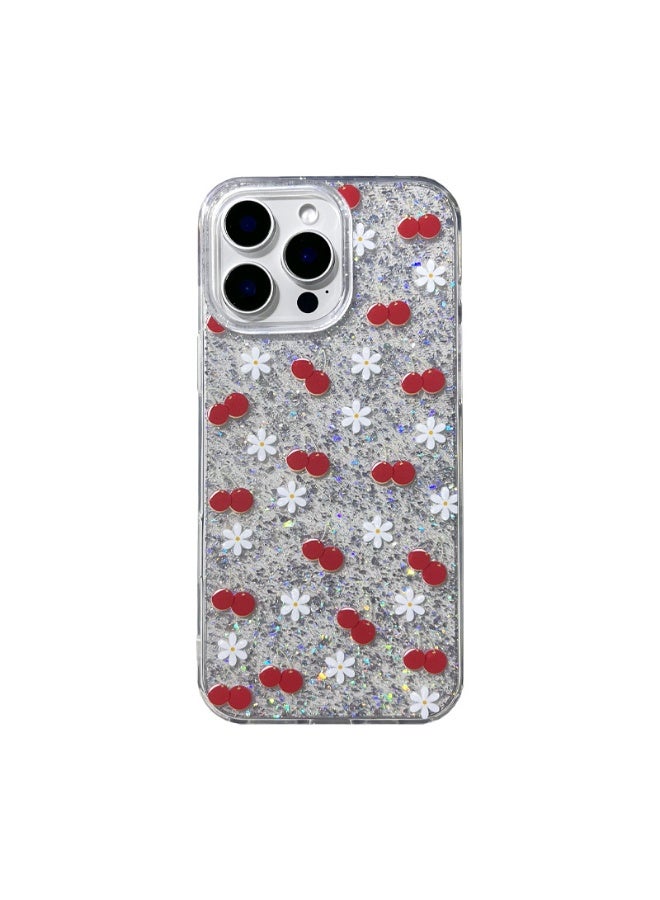 NIBEMINENT Cherry Blossoms Protective TPU Case Cover For iPhone 15 Clear - Image 1
