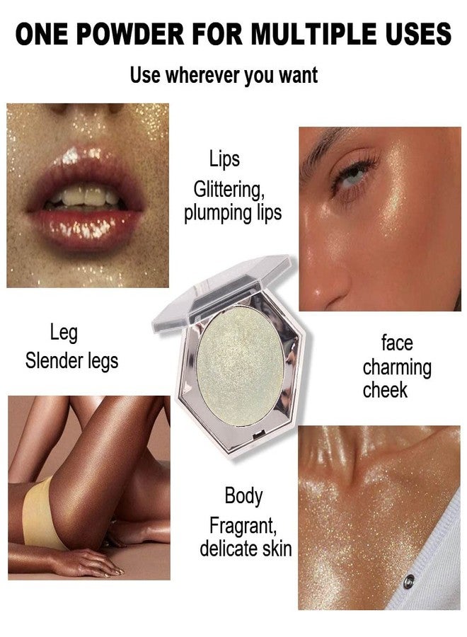 يوميز دايري باليت مكياج بإضاءة لامعة بلون ذهبي شامباني لؤلؤي، لإضاءة الوجه، أحمر خدود، وبودرة برونزية، إضاءة + مكياج (مبهر) - Image 3