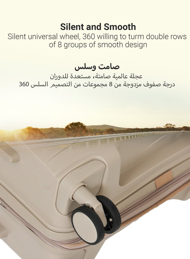 STARLIFE Luggage Set 3 Pieces PP Hard Side Bag 360 Degree Spinner Wheels Trolley Luggage Set With TSA Lock 20/24/28 Inches - Image 3