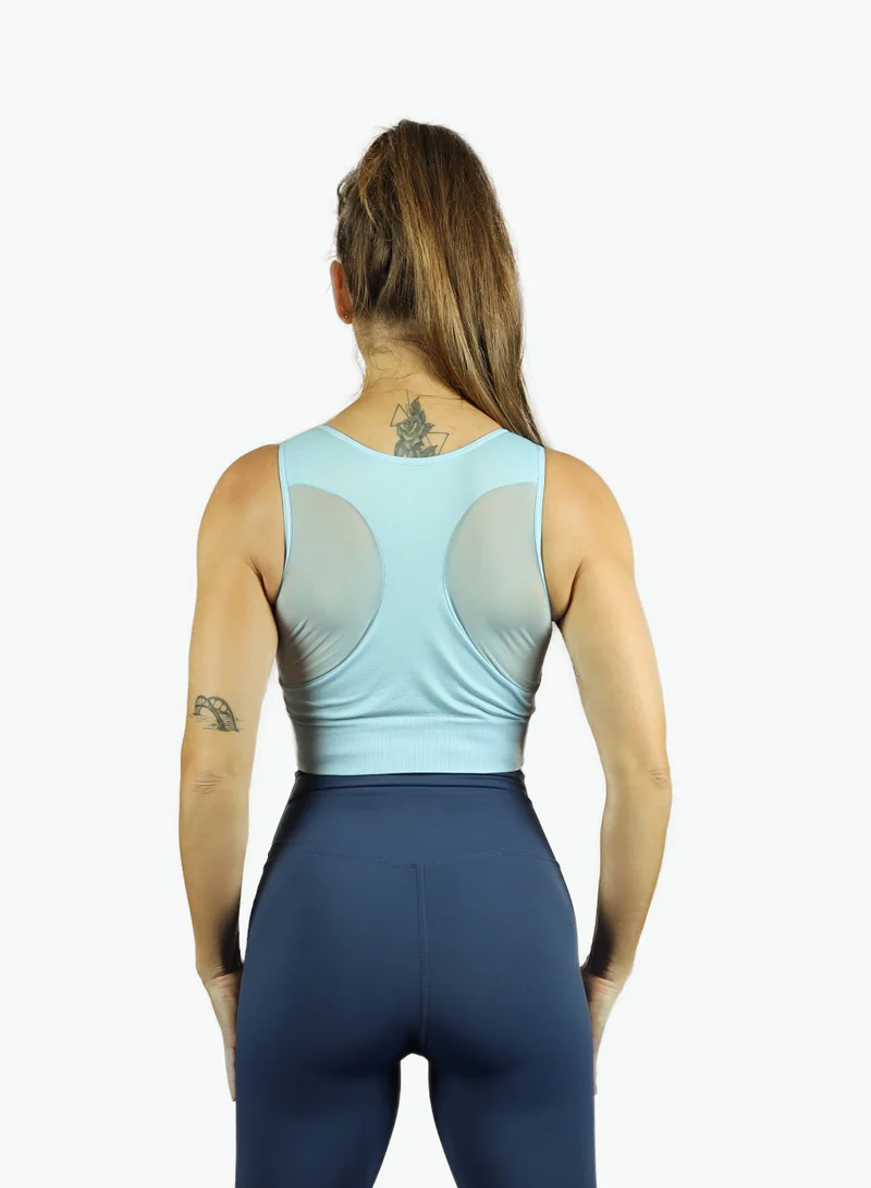 THUGFIT BlazeCraze Compression Sports Bra - Blue