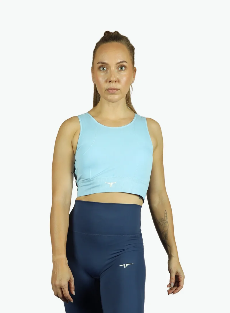 THUGFIT BlazeCraze Compression Sports Bra - Blue