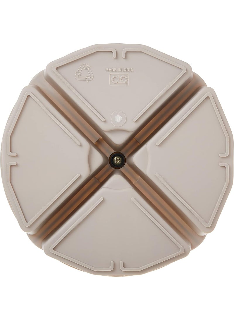 Custom Leathercraft Custom Leathercraft1154 4-Inch High, Full-Round Bucket Tray,Cream White  - Image 2