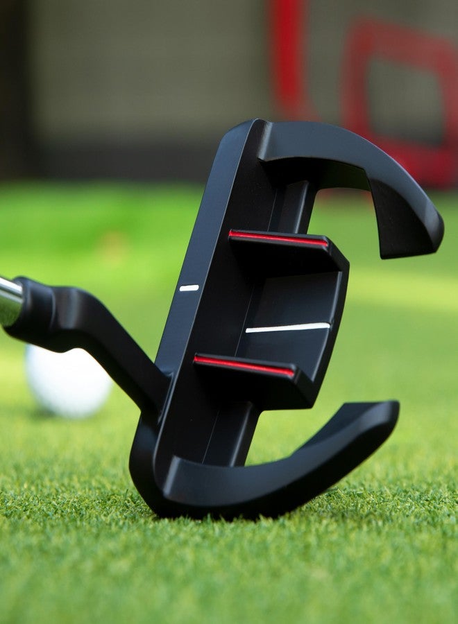 PGM Golf Putter for Men and Women Right Handed - Anti-Twist Mallet Design with Alignment Guide & Stepped Shaft - Low Center of Gravity for Smooth, Accurate Putts - 35 inch - Image 4