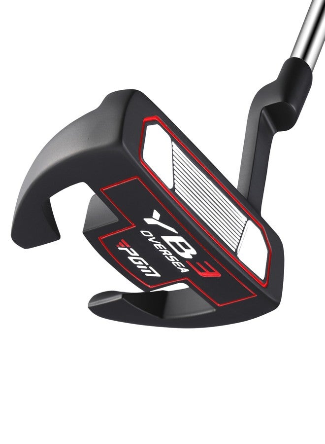 PGM Golf Putter for Men and Women Right Handed - Anti-Twist Mallet Design with Alignment Guide & Stepped Shaft - Low Center of Gravity for Smooth, Accurate Putts - 35 inch - Image 1
