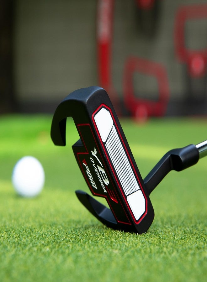 PGM Golf Putter for Men and Women Right Handed - Anti-Twist Mallet Design with Alignment Guide & Stepped Shaft - Low Center of Gravity for Smooth, Accurate Putts - 35 inch - Image 2