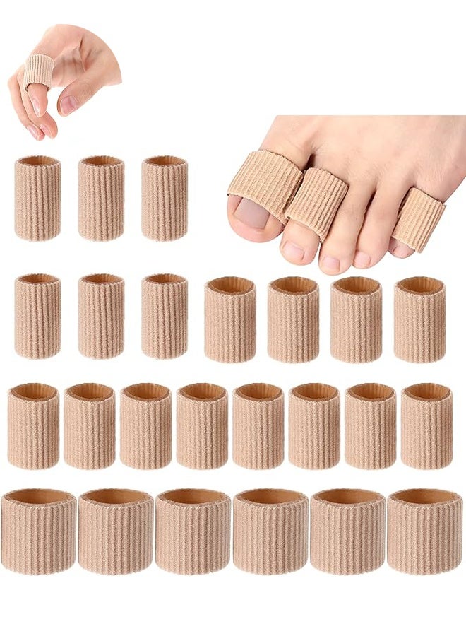 Generic 24-Pieces Toe Protection Tubes, Toe Spacers for Bunion Blisters, Relief Friction Pain and More, Cushions Corns Blisters Calluses Toes and Fingers 3 Size S, M, L  - Image 1
