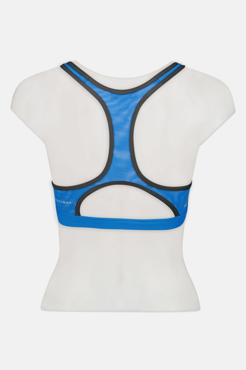 Reebok Women Non Padded Training Sport Bra, Blue - Image 3