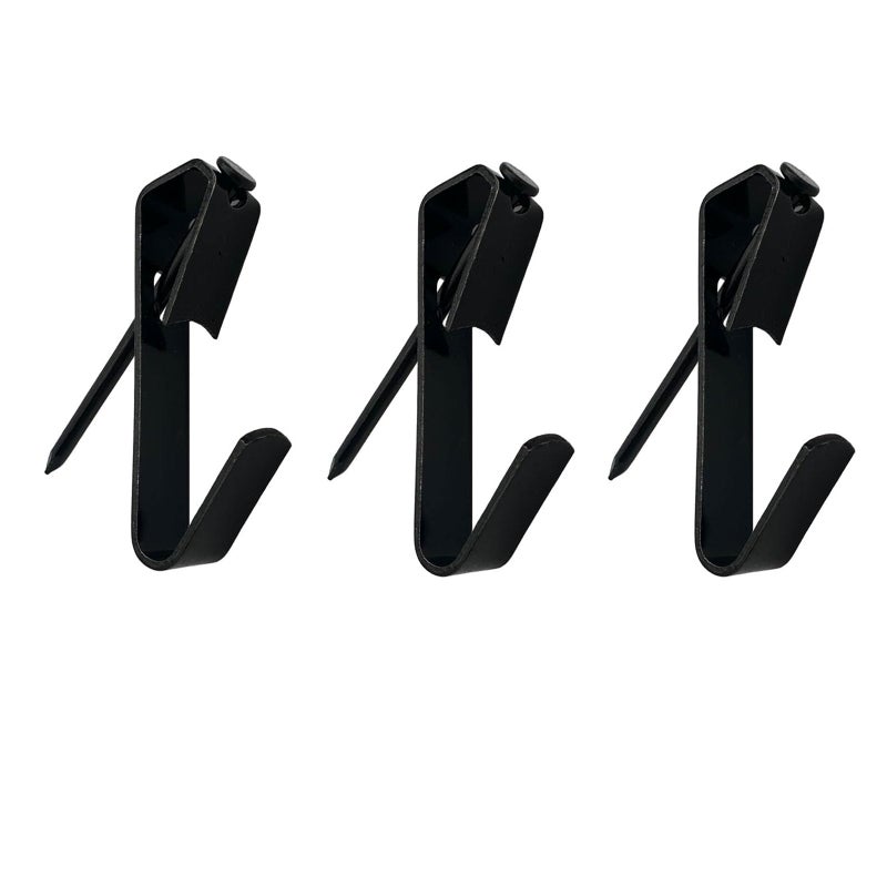 IDEALSV 100Pcs 50 Stes Picture Hangers 50LB with Nails Kits Black Photo Frame Hooks Hanging Key