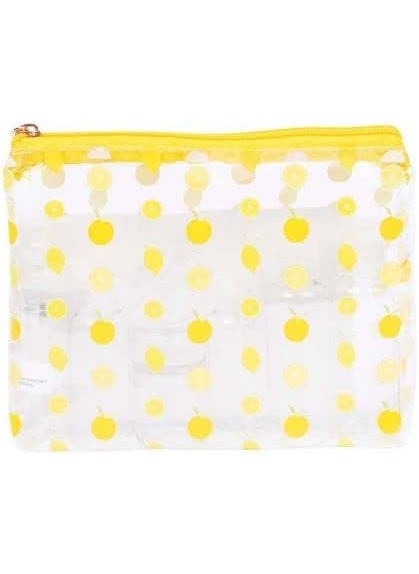 Miamica - MIAMICA Lemon Women's TSA Compliant Travel Bottles and Toiletry Bag Kit - Image 1