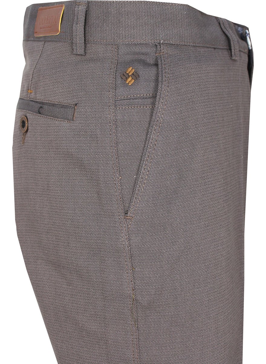 Varetta - Men's Ecru Classic Cut Linen Trousers - Image 1