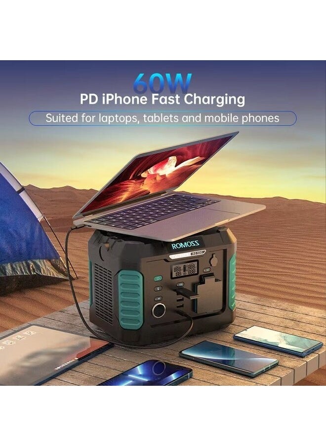 ROMOSS - Portable Power Station 500 W (Point 1000 W), Large Universal Battery Energy, 108,000 mAh (400 Wh), Output 220 V/110 V AC and Fast Charge, DC USB/Type-C, Large Capacity - Image 1