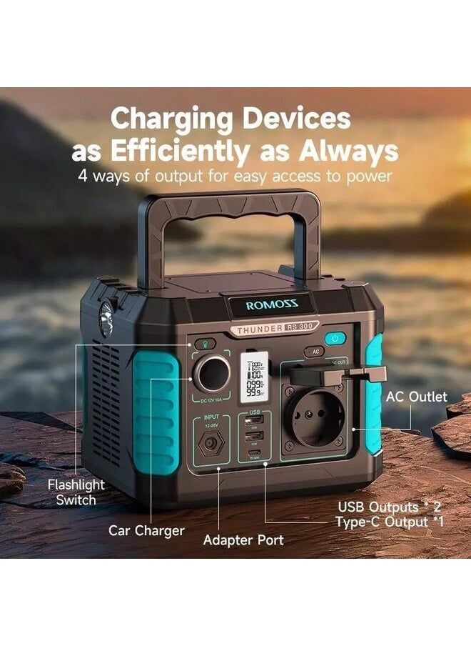 ROMOSS - Portable Power Station 500 W (Point 1000 W), Large Universal Battery Energy, 108,000 mAh (400 Wh), Output 220 V/110 V AC and Fast Charge, DC USB/Type-C, Large Capacity - Image 1