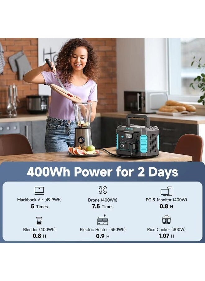 ROMOSS - Portable Power Station 500 W (Point 1000 W), Large Universal Battery Energy, 108,000 mAh (400 Wh), Output 220 V/110 V AC and Fast Charge, DC USB/Type-C, Large Capacity - Image 1