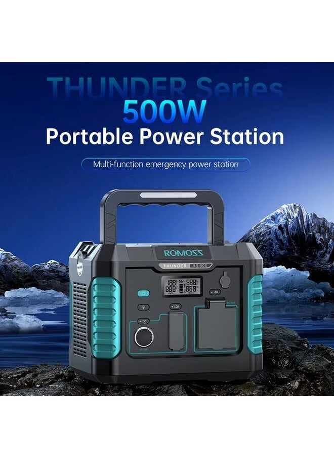 ROMOSS - Portable Power Station 500 W (Point 1000 W), Large Universal Battery Energy, 108,000 mAh (400 Wh), Output 220 V/110 V AC and Fast Charge, DC USB/Type-C, Large Capacity - Image 1