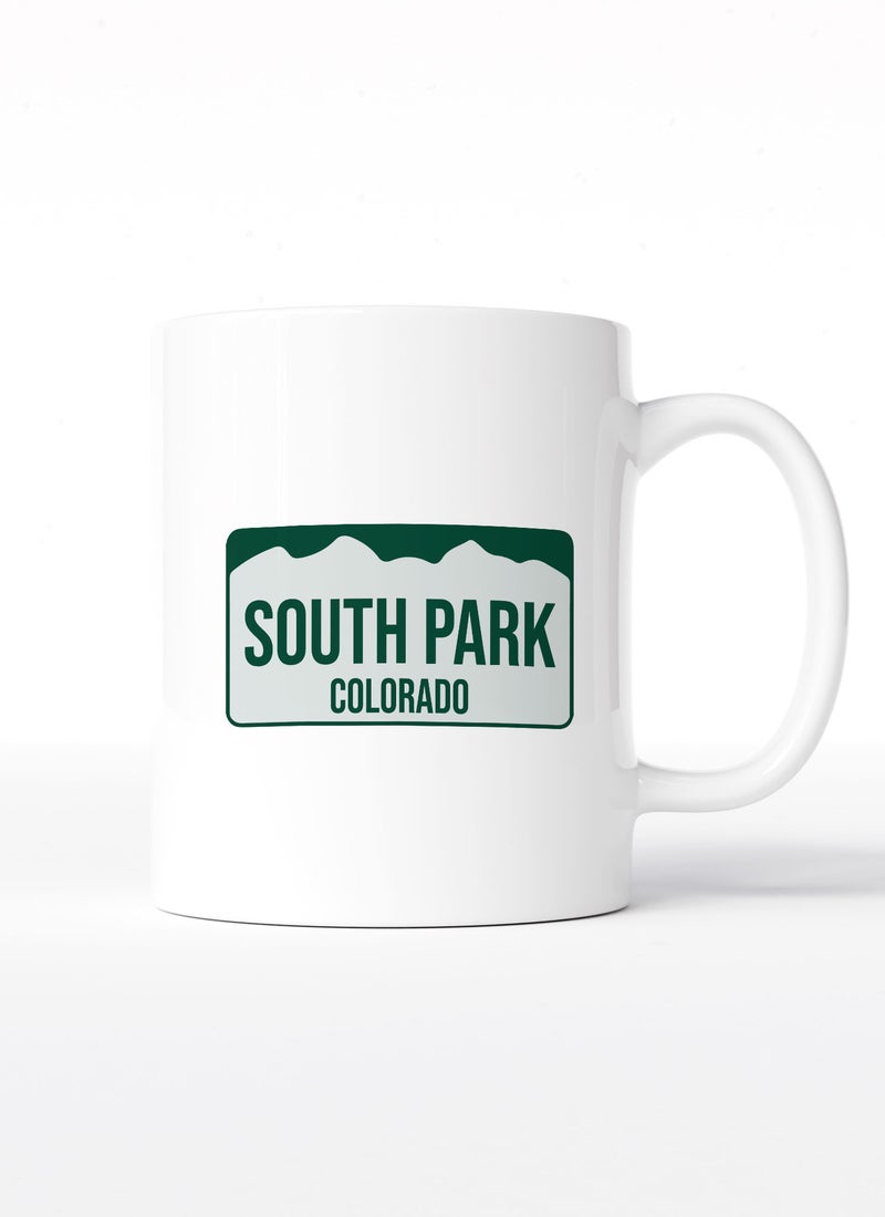 LOUD UNIVERSE White Ceramic Coffee Mug South Park Number Plate Ceramic Tea Cup - Image 1