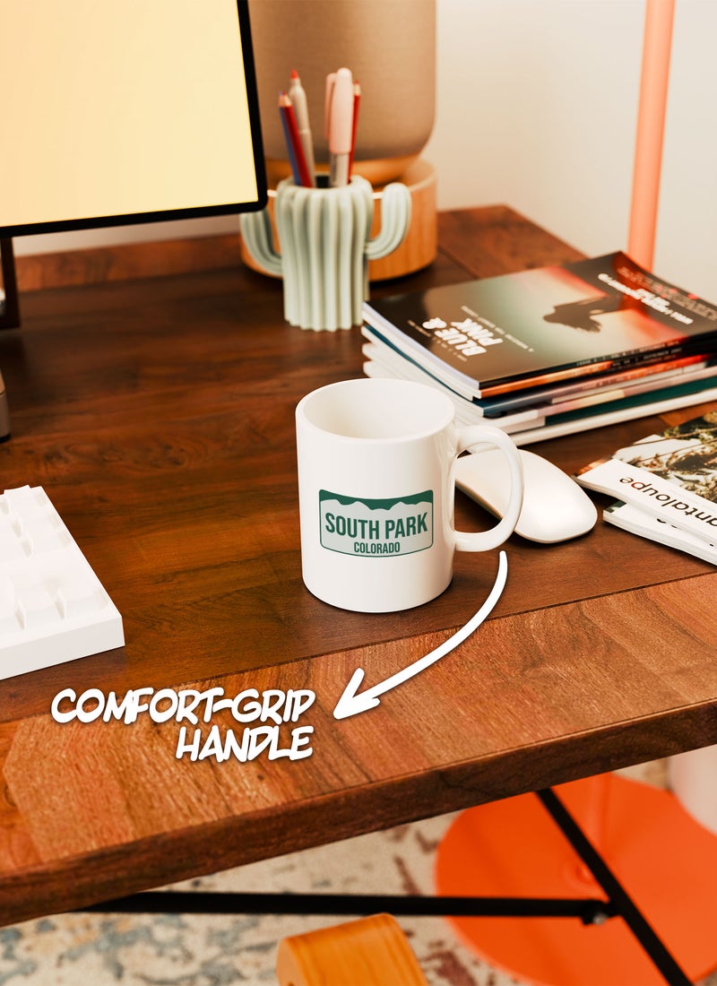 LOUD UNIVERSE White Ceramic Coffee Mug South Park Number Plate Ceramic Tea Cup - Image 3