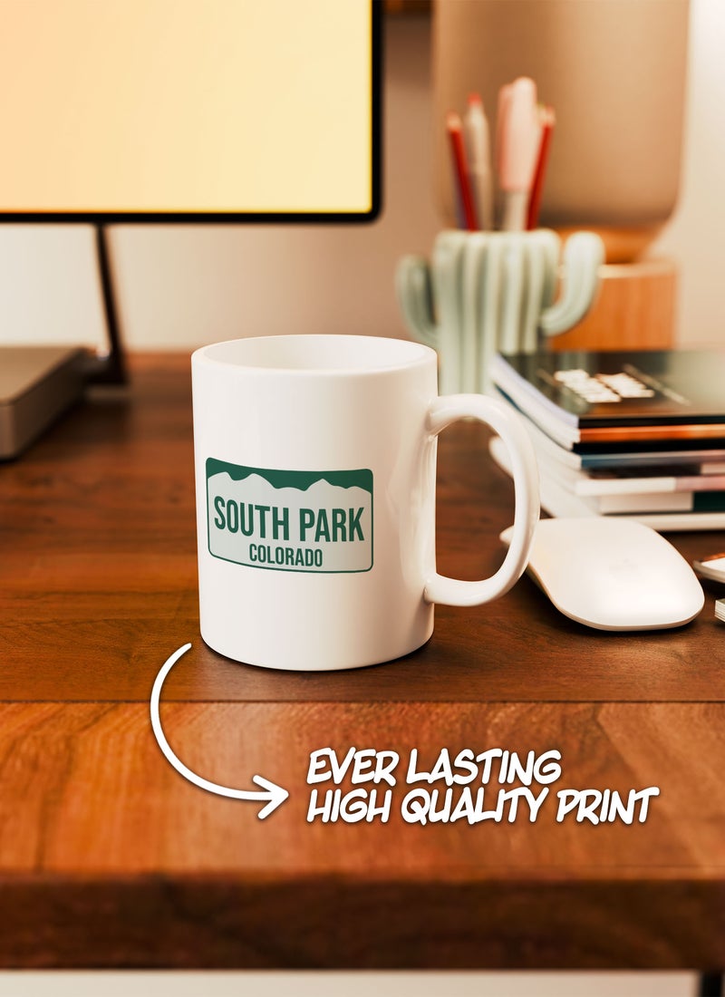 LOUD UNIVERSE White Ceramic Coffee Mug South Park Number Plate Ceramic Tea Cup - Image 2