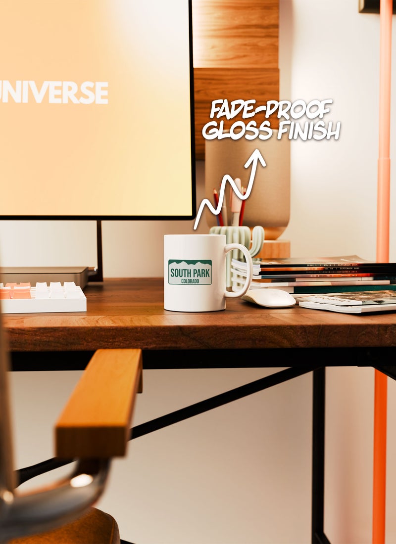 LOUD UNIVERSE White Ceramic Coffee Mug South Park Number Plate Ceramic Tea Cup - Image 5