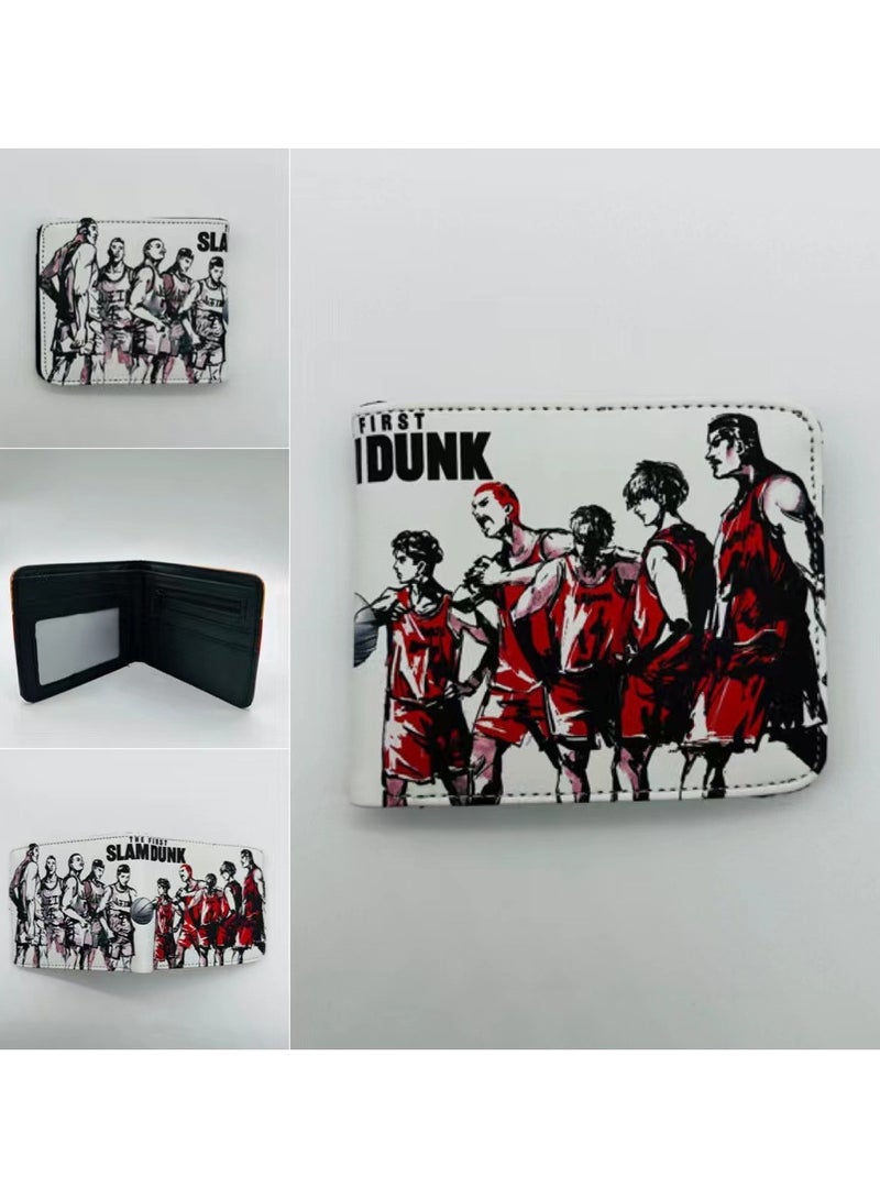 KUYING Slam Dunk, Student Card Bag, Leather Wallet 