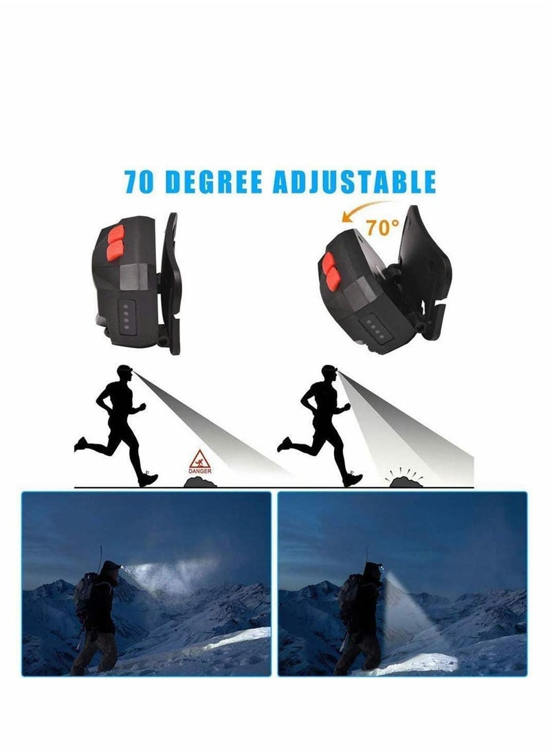 Y&D LED Head Torch, USB Rechargeable Headlamp Headlight, [2 Pack] Ultra Bright Headtorch, Lamp with IPX45 Waterproof for Running, Camping, Hiking, Climbing, Kids  - Image 2