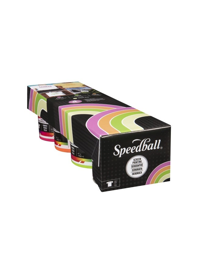 Speedball Sb45027 Glo  N Dark And Fluorescent Screen Printing Ink  4 Oz Jars  Set Of 4 - Image 3