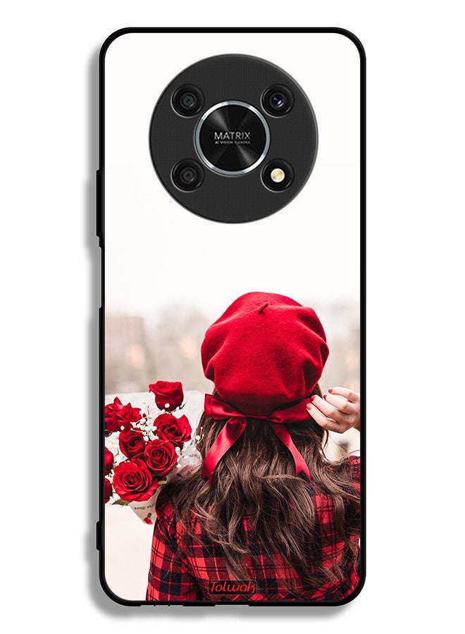 Tolwak Honor X9 5G Protective Case Cover Holding Flowers - Image 2