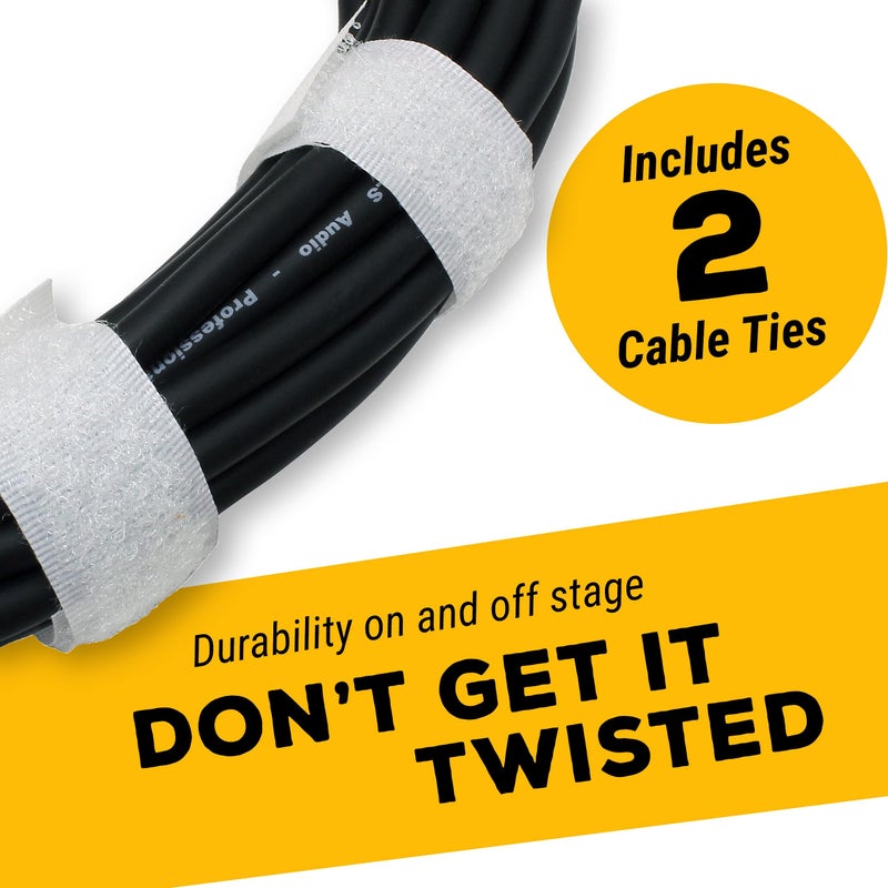 GLS Audio 50ft Mic Cable Patch Cords - XLR Male to XLR Female Black Microphone Cables - 50' Balanced Mike Snake Cord - 2 Pack - Image 5