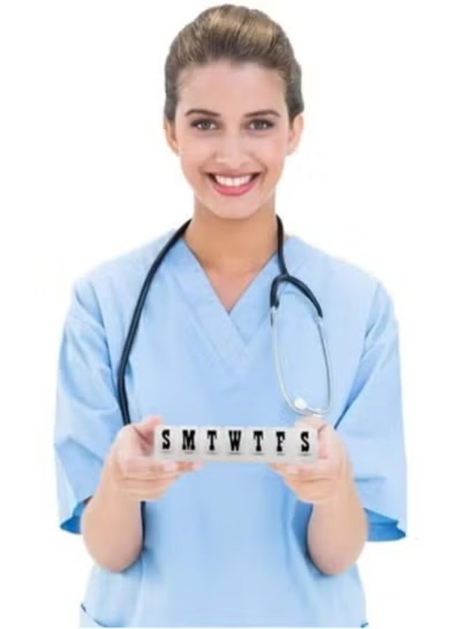 7 Day Weekly Pill Organizer, Medicine Storage Box, Travel-Friendly Daily Pill Organizer for Medicine Supplements - Image 4