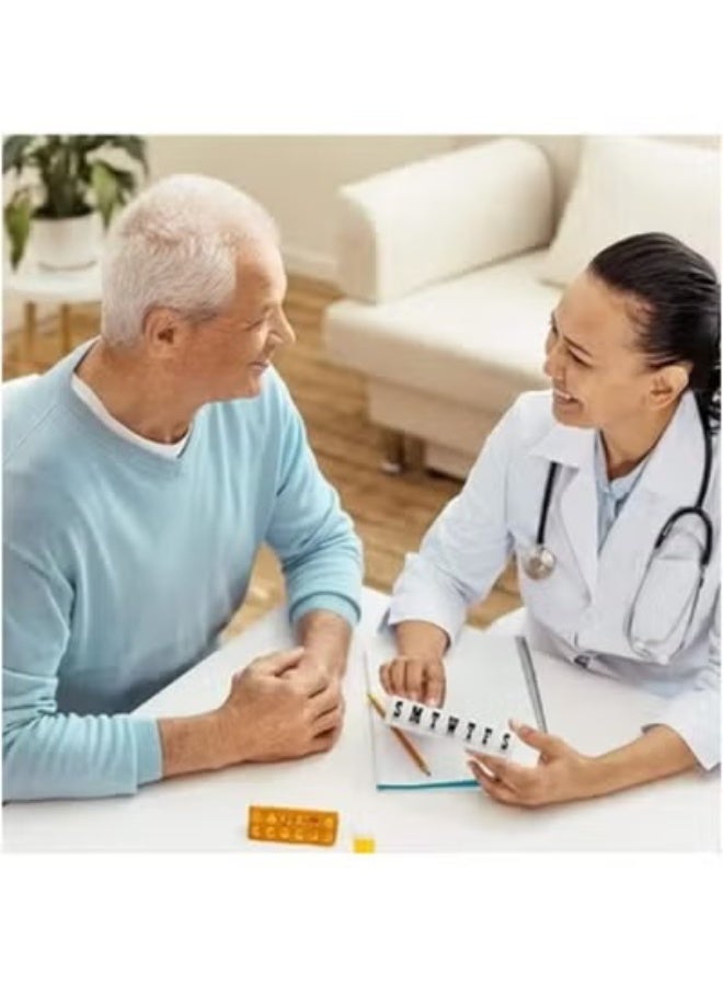 7 Day Weekly Pill Organizer, Medicine Storage Box, Travel-Friendly Daily Pill Organizer for Medicine Supplements - Image 2