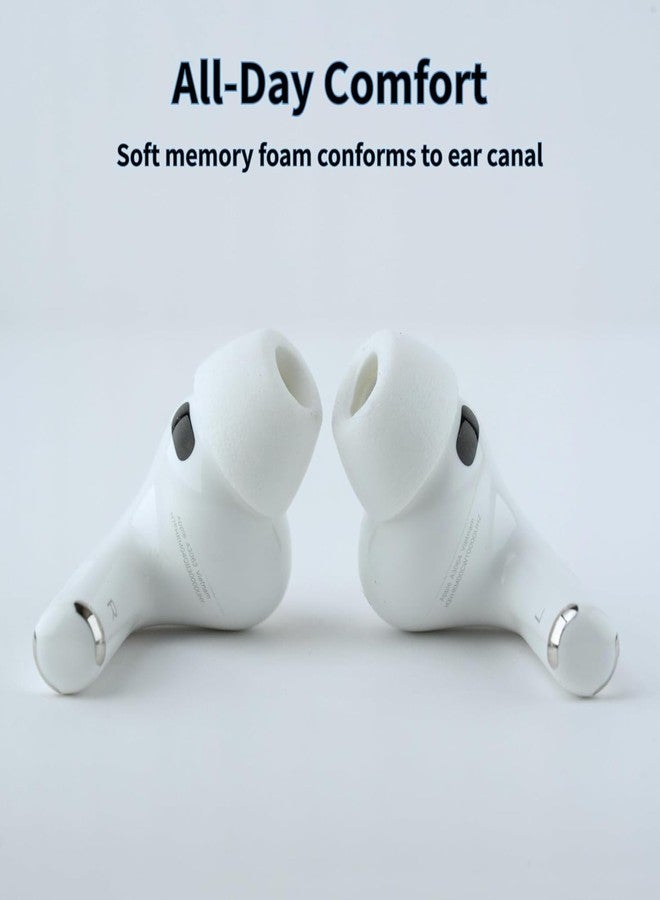 Comply TrueGrip MAX | Premium Memory Foam Replacement Earbud Tips for Apple AirPods Pro Gen 3 | Long Lasting Comfort, MAX Durability, Secure Fit, Superior Noise Isolation| White (S/M/L) (3 Pairs) - Image 3