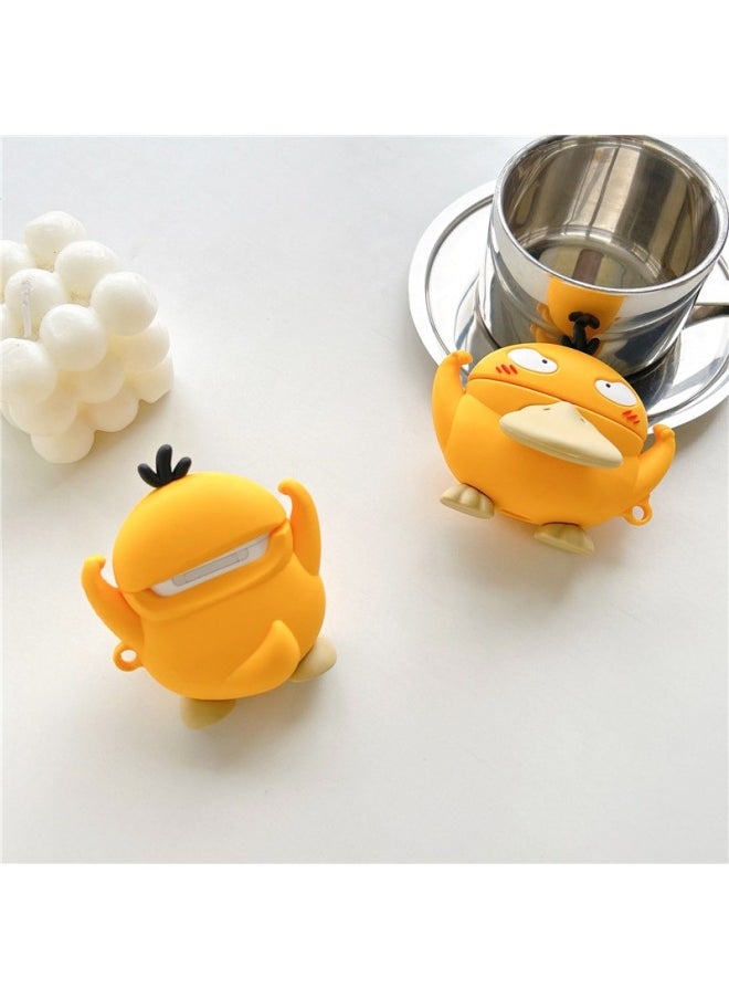 Generic - Keda Duck For Apple Airpods Protective Case Pro Bao Ke Meng 2 Second Generation 3third Generation Wireless Bluetooth Headset Case-Color:Come On, Keda Duck + Hook-Applicable Model:airpods Generation 3 - Image 1