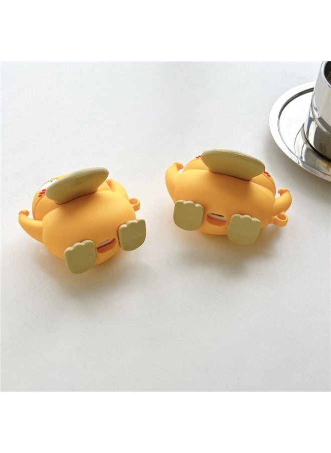 Generic - Keda Duck For Apple Airpods Protective Case Pro Bao Ke Meng 2 Second Generation 3third Generation Wireless Bluetooth Headset Case-Color:Come On, Keda Duck + Hook-Applicable Model:airpods Generation 3 - Image 1