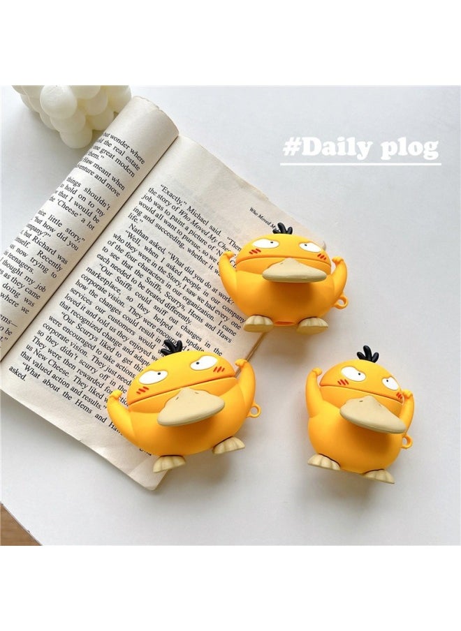Generic - Keda Duck For Apple Airpods Protective Case Pro Bao Ke Meng 2 Second Generation 3third Generation Wireless Bluetooth Headset Case-Color:Come On, Keda Duck + Hook-Applicable Model:airpods Generation 3 - Image 1