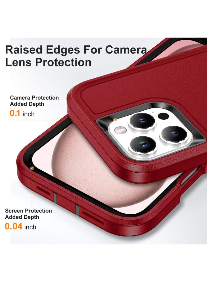 S-TOP Case For iPhone 16 Pro Rugged PC + Silicone Phone Case with Holder - Image 5