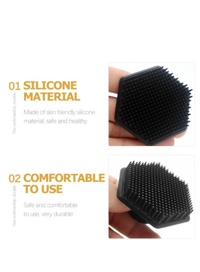 الواحة-TH عبوة واحدة من فرش وإسفنجات تنظيف الوجه، مقشر سيليكون للوجه للرجال، وسادة تقشير لطيفة وأداة تدليك، فرشاة تنظيف الوجه - تزيل الجلد الميت والجاف - Image 5