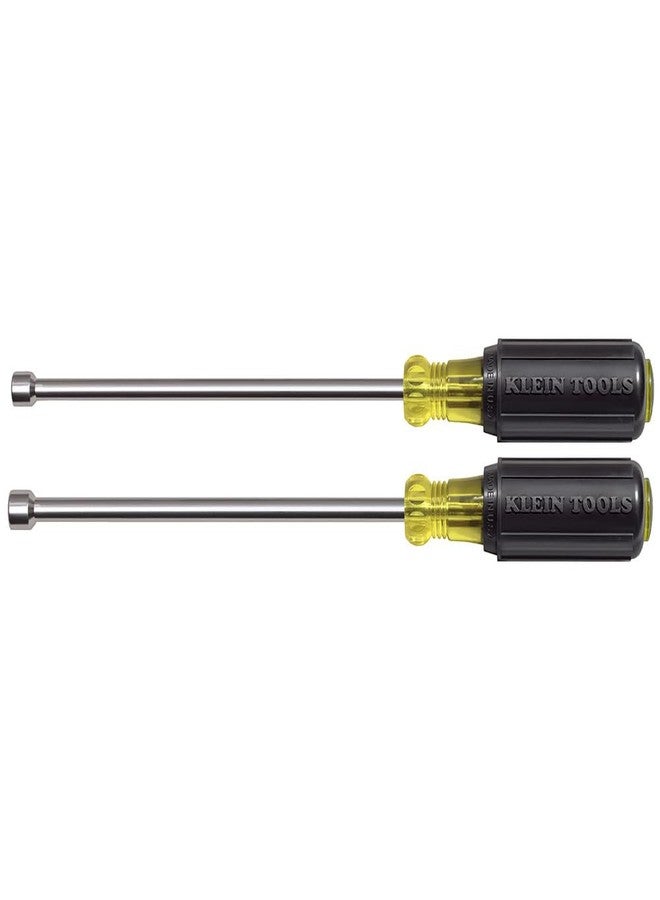 Klein Tools 646M Tool Set, Magnetic Nut Drivers Sizes 1/4 and 5/16-Inch, 6-Inch Shafts, 2-Piece - Image 1
