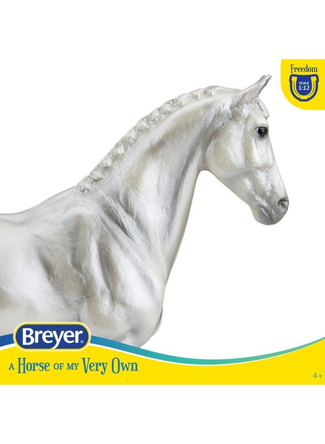 Breyer Breyer Horses Freedom Series Horse | Pearly Grey Trakehner | 9.75" x 7" | 1:12 Scale | Horse Toy | Model #960, White - Image 2