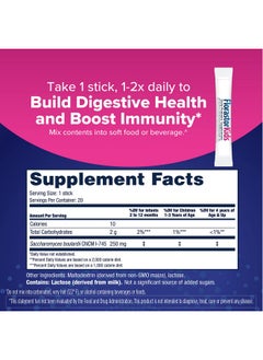 Florastor Kids Dual Action Probiotic Supplement, Strengthens Kids' Digestive & Immune Health, 20 Easy-to Mix Powder Sticks, Packaging May Vary - pzsku/Z341F8BC147879422C61BZ/45/_/1735907563/d4e86184-d169-4215-bfdc-01f8d218fcf0