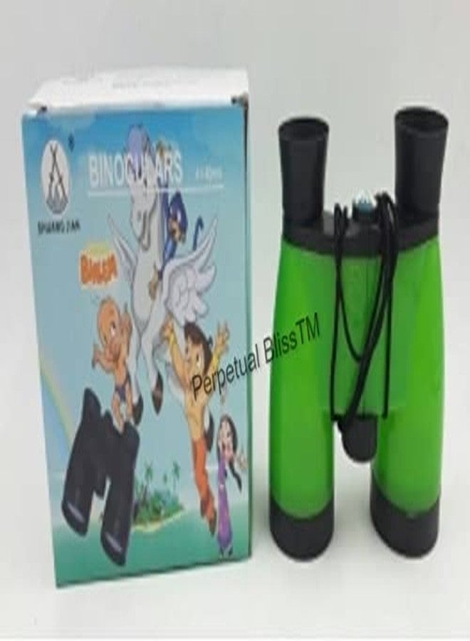 perpetual bliss (pack of 3) kids outdoor observing binoculars telescope toy spy gear/military color/folding binoculars/birthday return gifts- Multi color - Image 3
