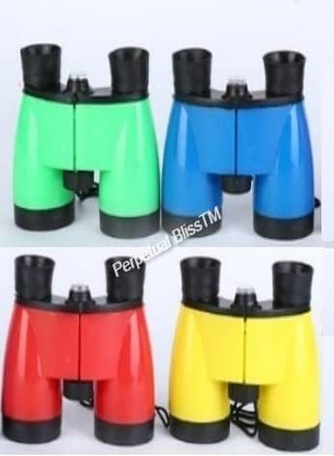 perpetual bliss (pack of 3) kids outdoor observing binoculars telescope toy spy gear/military color/folding binoculars/birthday return gifts- Multi color - Image 4