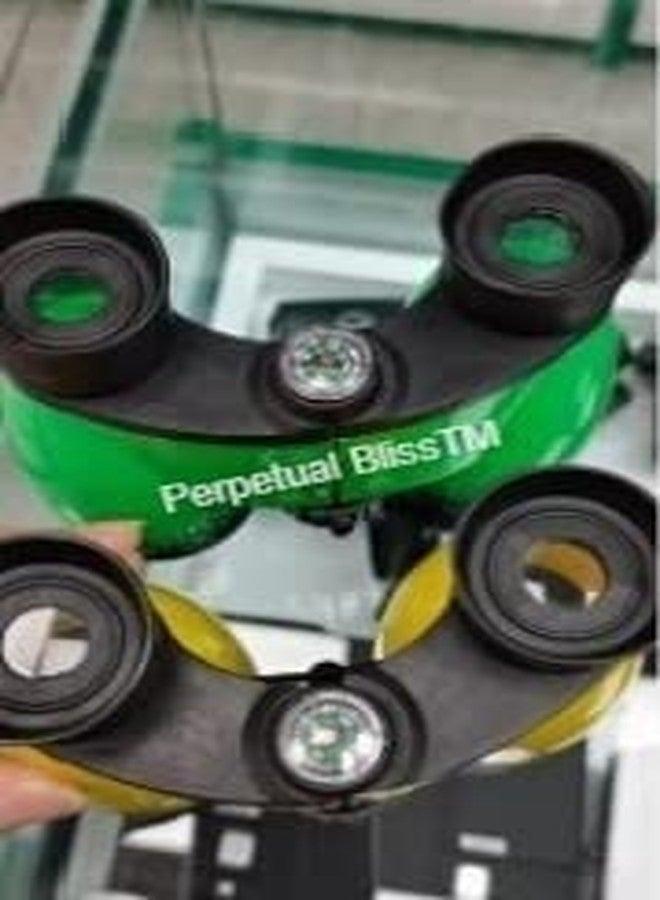 perpetual bliss (pack of 3) kids outdoor observing binoculars telescope toy spy gear/military color/folding binoculars/birthday return gifts- Multi color - Image 2
