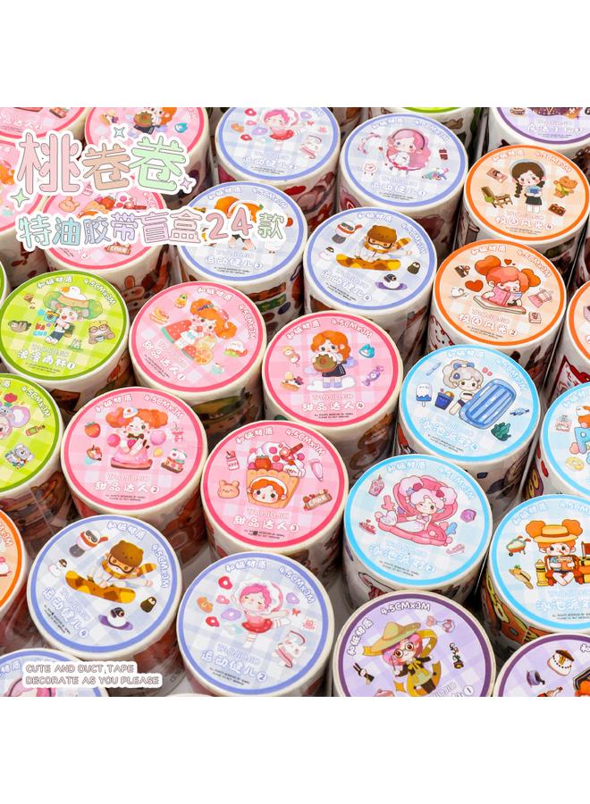 Bluejw Cartoon Cute Tape Sticker Roll New Online Red Hand Account Decorative Sticker Suit Diy Hand Account Creative Material - Image 4