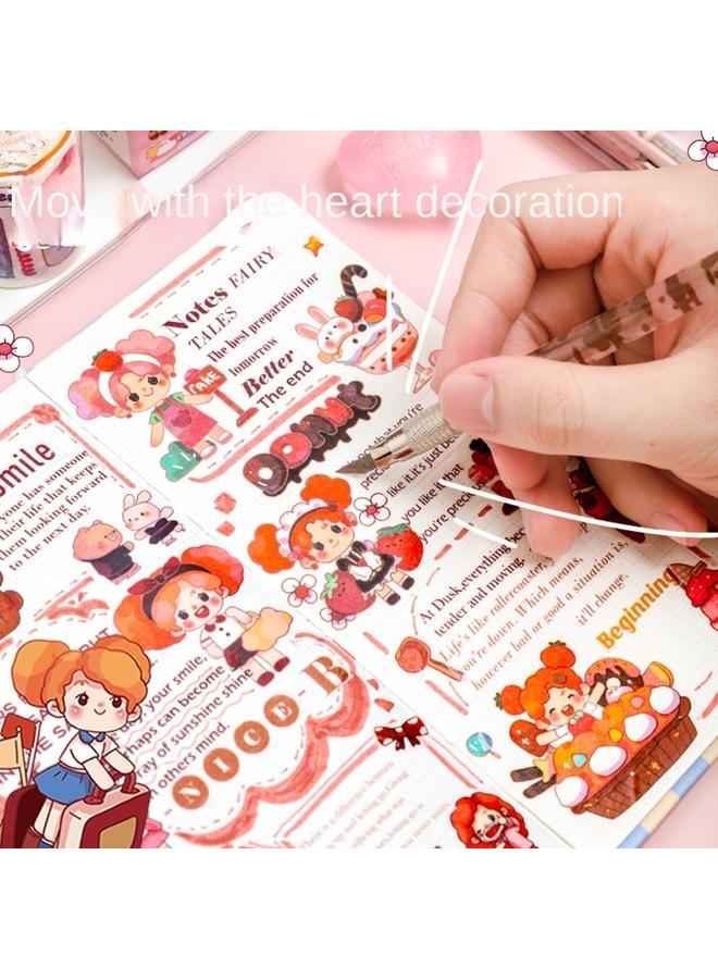 Bluejw Cartoon Cute Tape Sticker Roll New Online Red Hand Account Decorative Sticker Suit Diy Hand Account Creative Material - Image 3