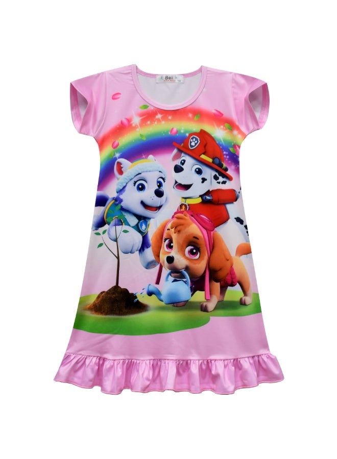 Paw Patrol Baby girl ice silk fabric home clothes sleeping skirt - Image 1