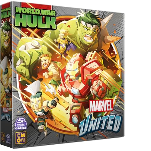 CMON Marvel United World War Hulk Expansion Tabletop Miniatures Strategy Game Cooperative Superhero Game for Kids Adults Ages 14 15 Players 45 Min Playtime Made by CMON - Image 1