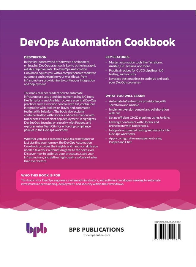 DevOps Automation Cookbook: Harness the power of DevOps with 125+ automation r - Image 1