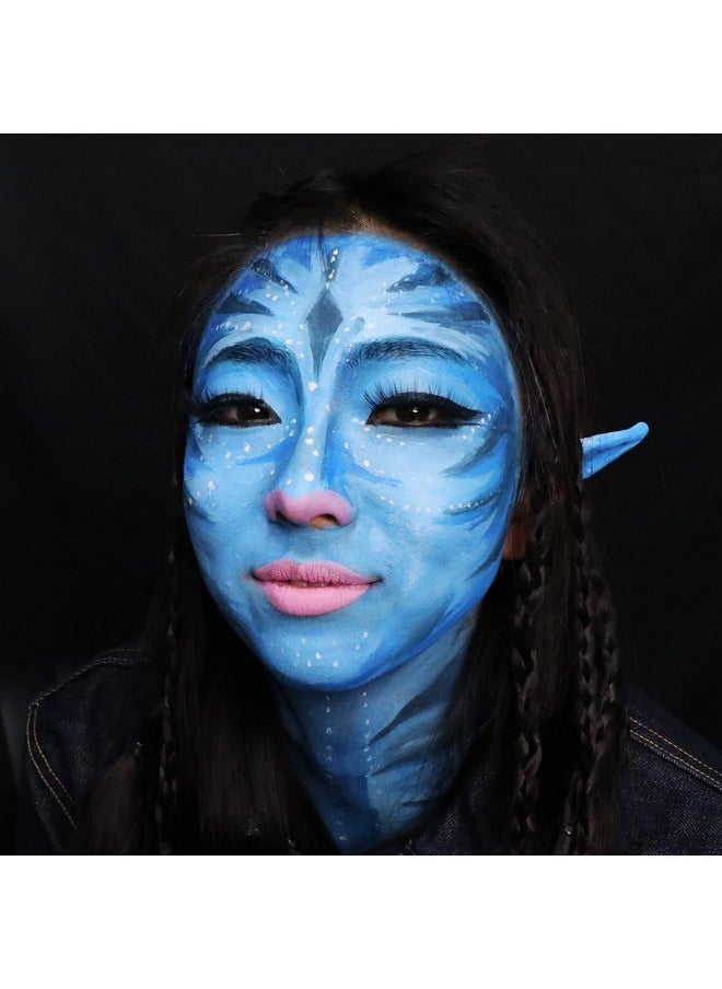 MEICOLY - Blue Face Paint Stick(1.06 Oz), Scary Clown Blue Makeup Face Painting,Blue Eye Black Baseball,Blue Body Paint Stick For Halloween Special Effects Smurf Mystique Cosplay Avatar Sfx Makeup - Image 1