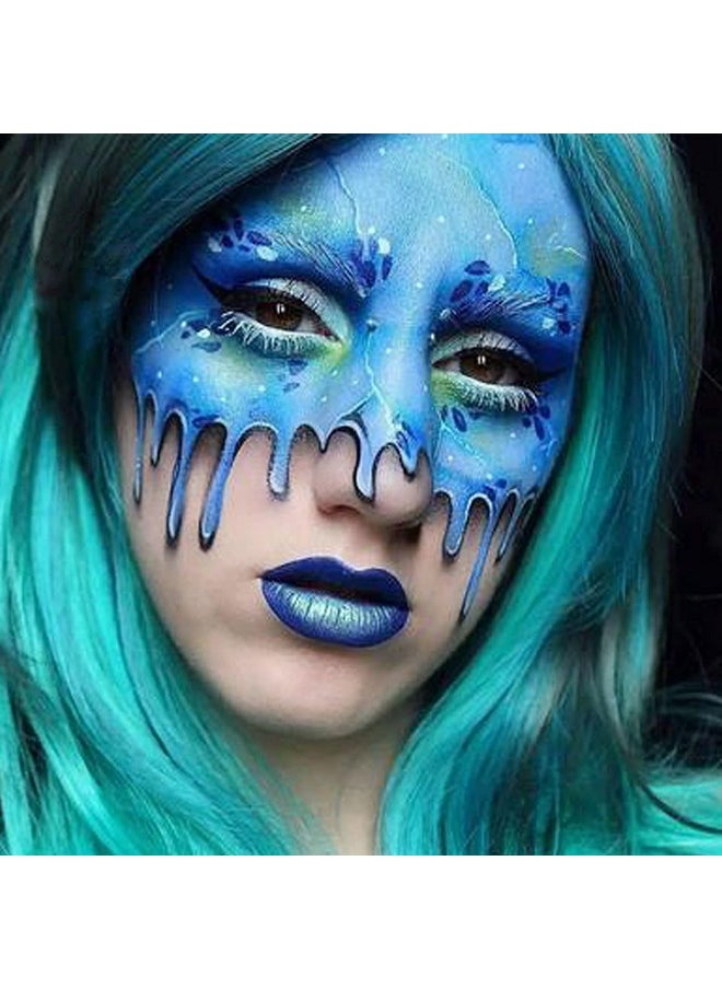 MEICOLY - Blue Face Paint Stick(1.06 Oz), Scary Clown Blue Makeup Face Painting,Blue Eye Black Baseball,Blue Body Paint Stick For Halloween Special Effects Smurf Mystique Cosplay Avatar Sfx Makeup - Image 1