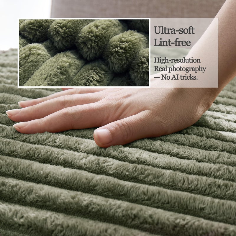 Meider 100% Waterproof Couch Arm Covers 2pcs, Fuzzy Chair Arm Covers Thick Soft Recliner Chair Armrest Protectors, Non-Slip Couch Armrest Cover Pet mats for Sofa (Sage Green, 22" x 22" 2 Pack) - Image 5