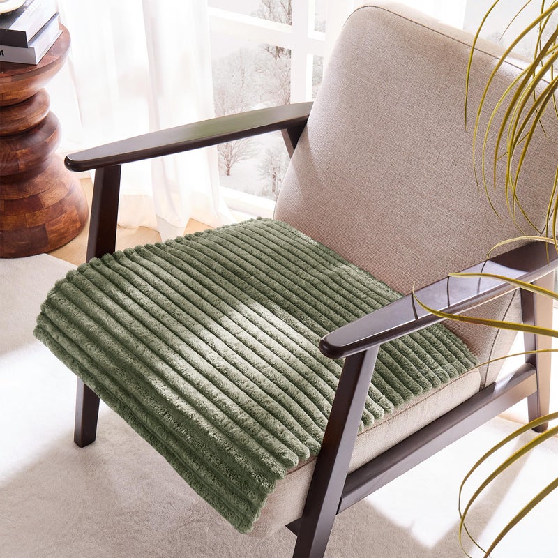 Meider 100% Waterproof Couch Arm Covers 2pcs, Fuzzy Chair Arm Covers Thick Soft Recliner Chair Armrest Protectors, Non-Slip Couch Armrest Cover Pet mats for Sofa (Sage Green, 22" x 22" 2 Pack) - Image 2